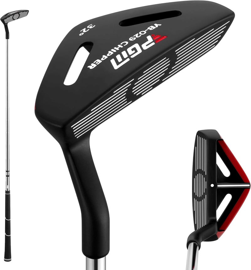 PGM 35" Golf Club Chipper for Right Handed, Dual-Sided Chipper Putter for Men & Women, Short Game Improvement Wedge Black - Image 1